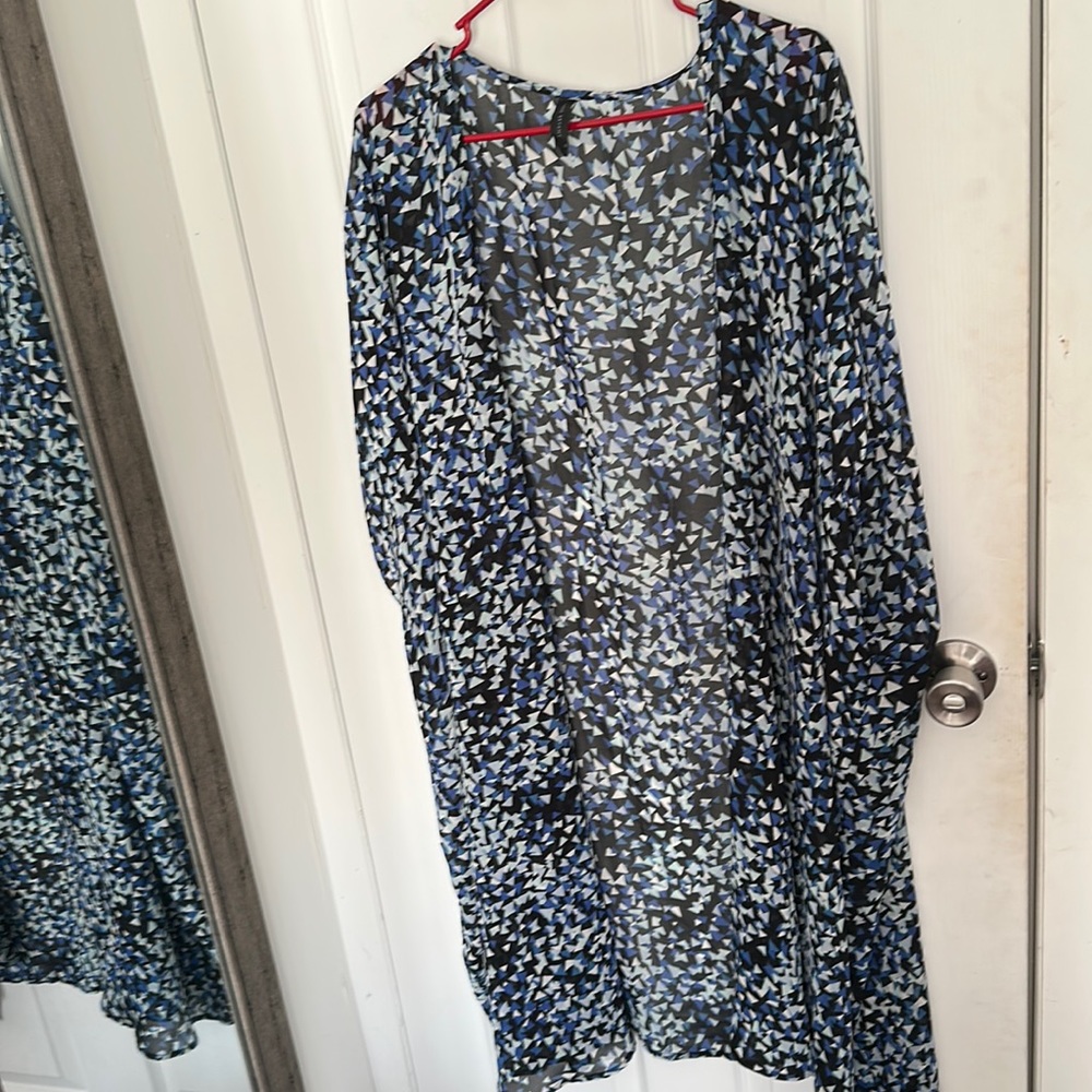 Blue and Black Kimono